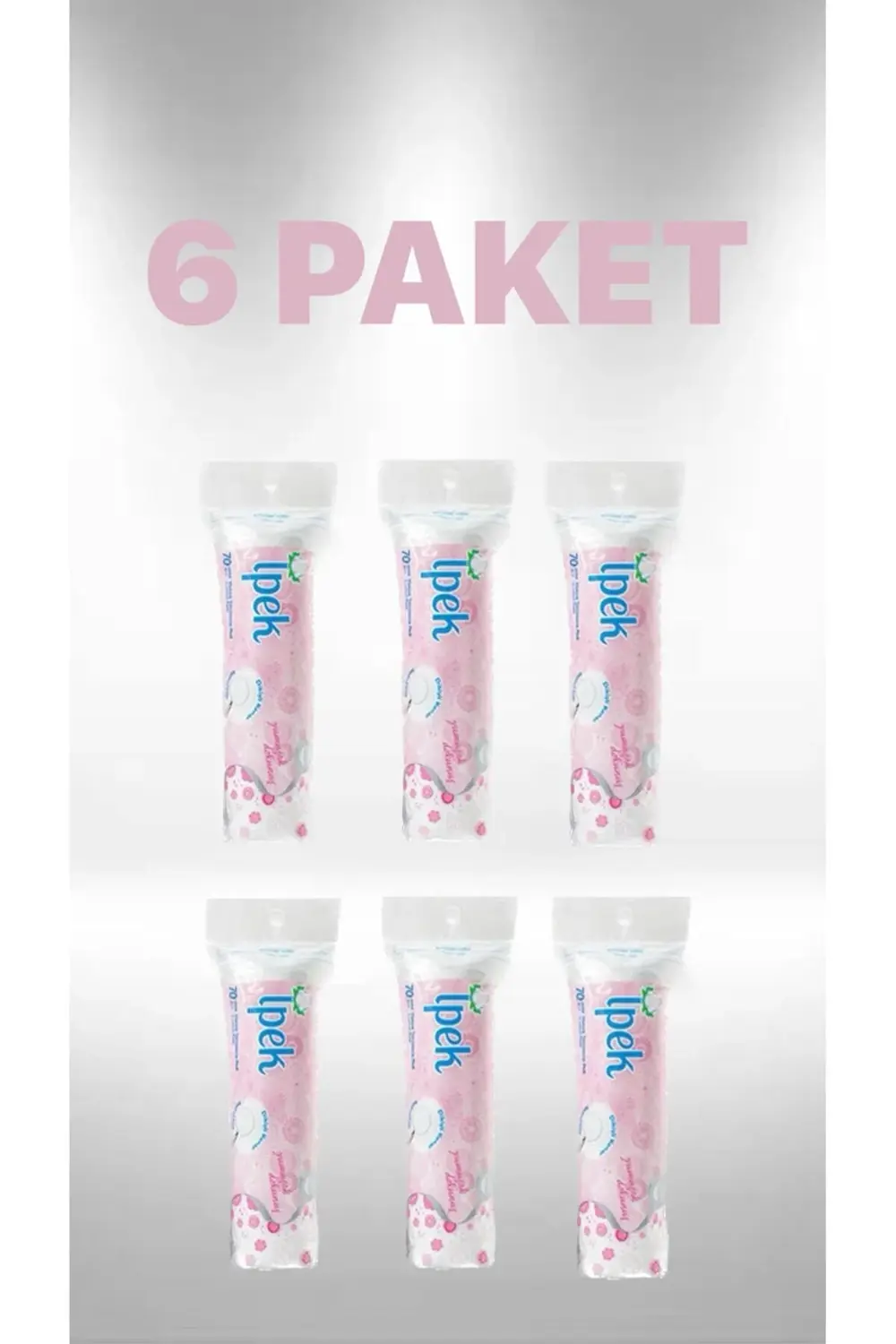 İpek Makyaj Temizleme Pedi 70li X 6 Adet