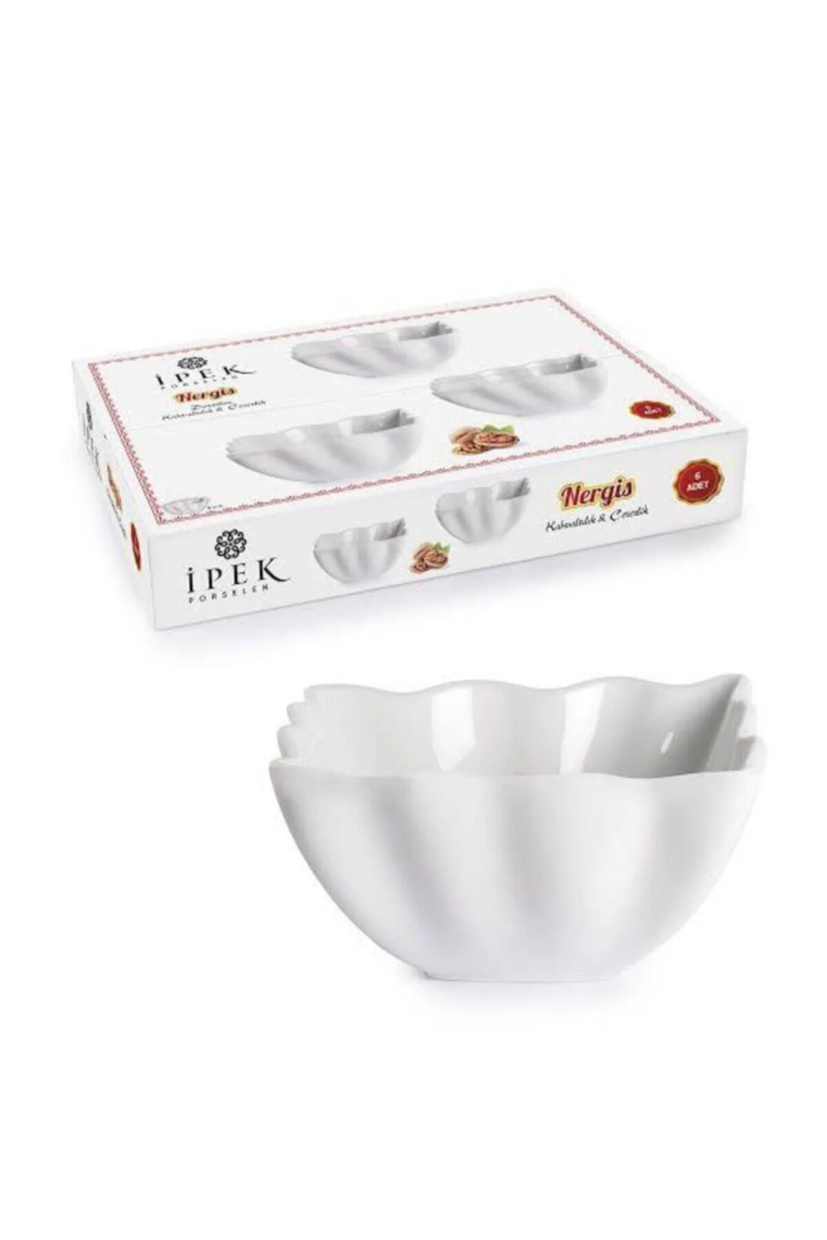 Ipek Porselen Kase 6 Lı Set
