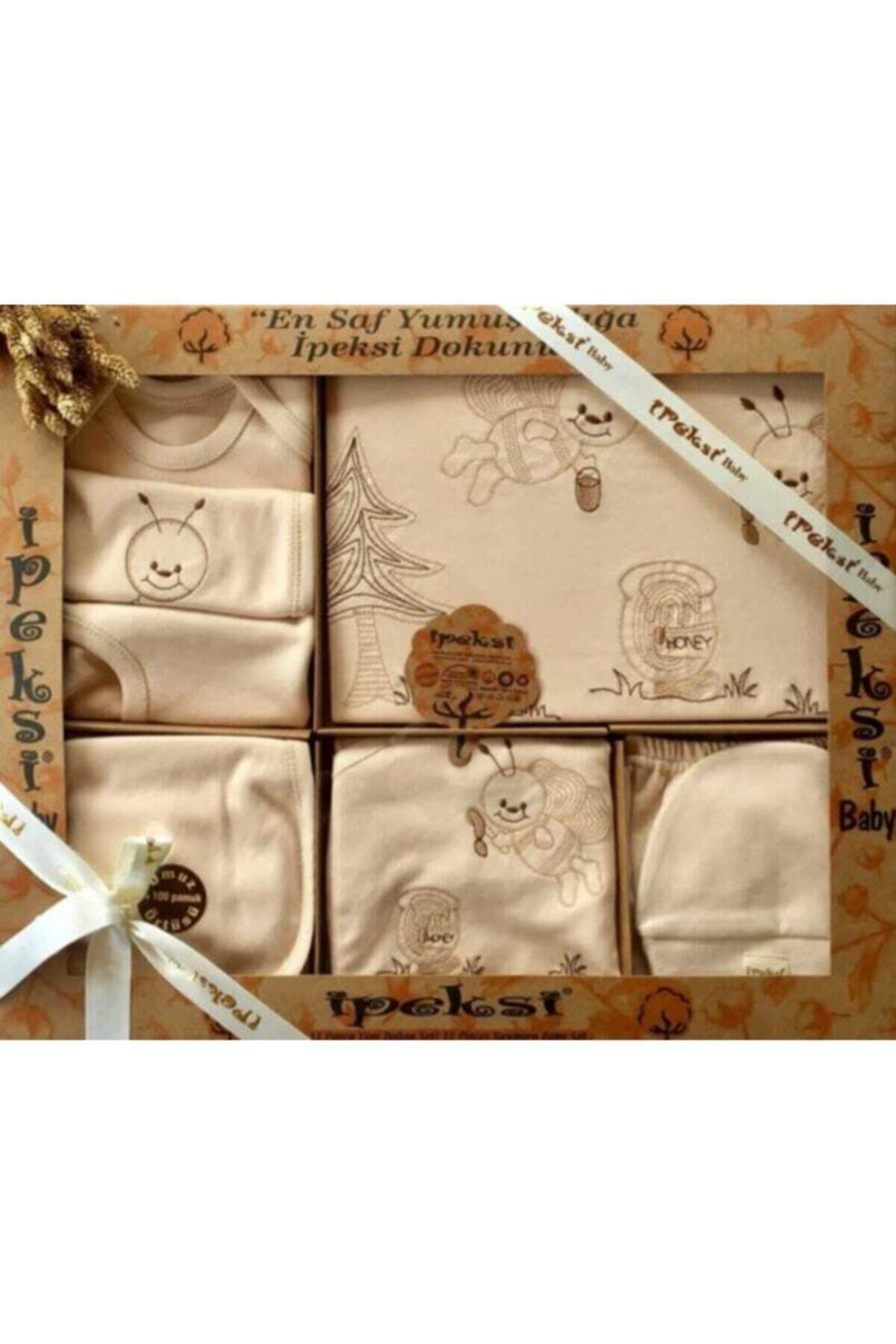 İpeksi Baby Yeni Doğan 11'li Hastane Çıkış Seti 0-4 Ay Kız Erkek 