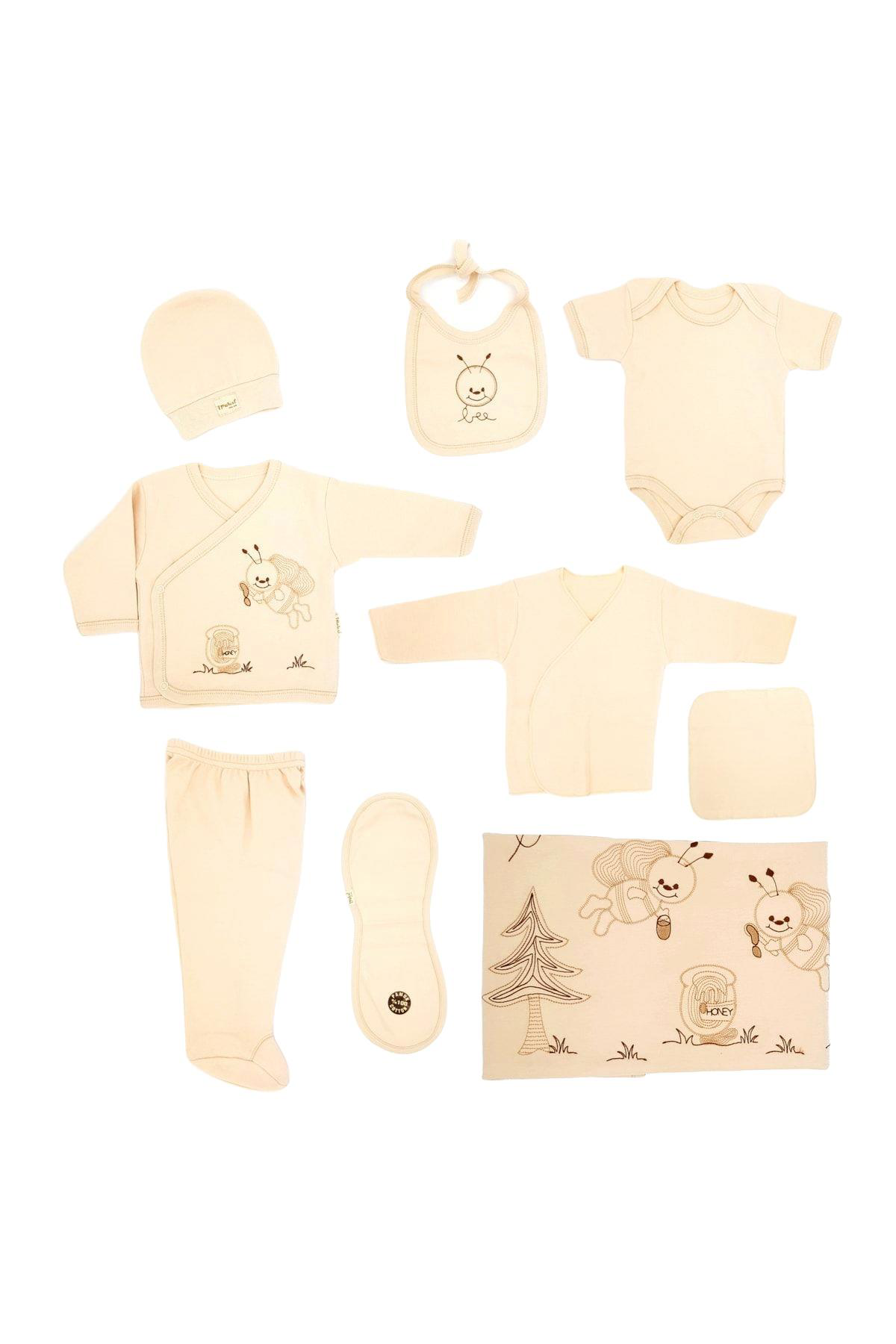 İpeksi Baby Yeni Doğan 11'li Hastane Çıkış Seti 0-4 Ay Kız Erkek 