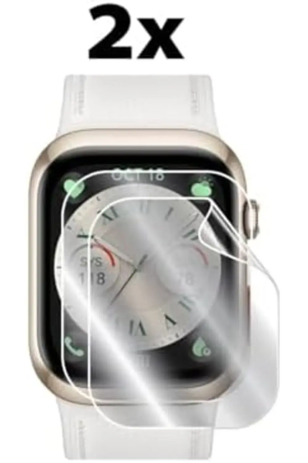 IPG WATCH D2 ile uyumlu HydroGel Ekran Koruyucu (2 Adet) 395519