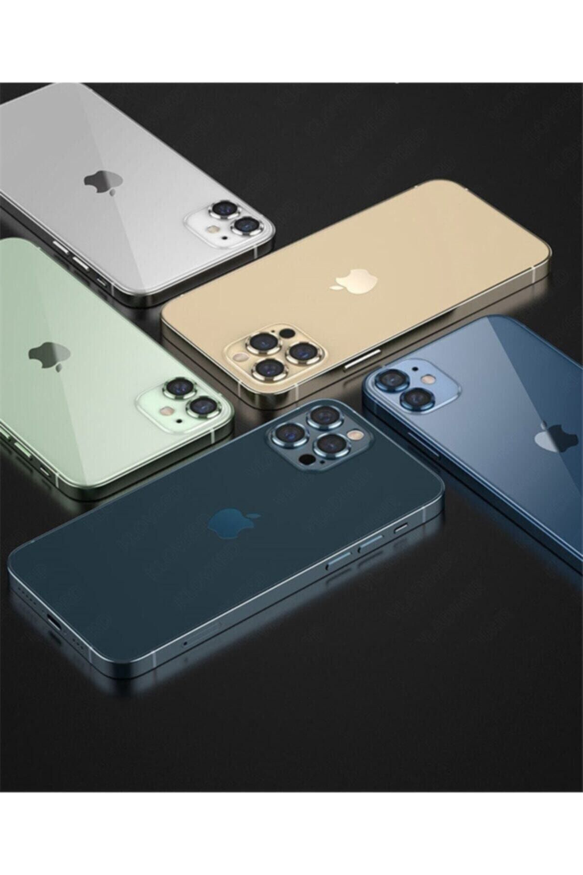 Mcasering İphone 11 / 12 Mini/ 12 (6.1) Uyumlu Mercek-Lens Kamera Korumasi 
