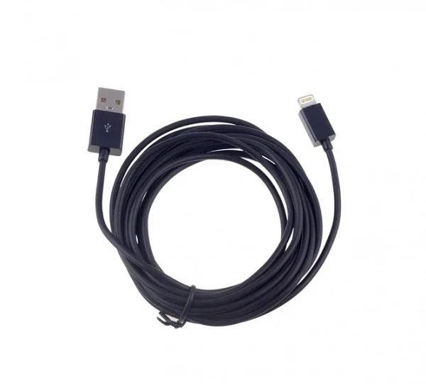 iPhone 11-14 USB Data Şarj Kablosu 3 Metre Lightning - Uzun ve Hızlı Şarj Çözümü