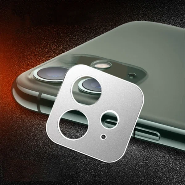 iPhone 11 6.1 3D Metal Kamera Koruyucu Metal Lens-1852