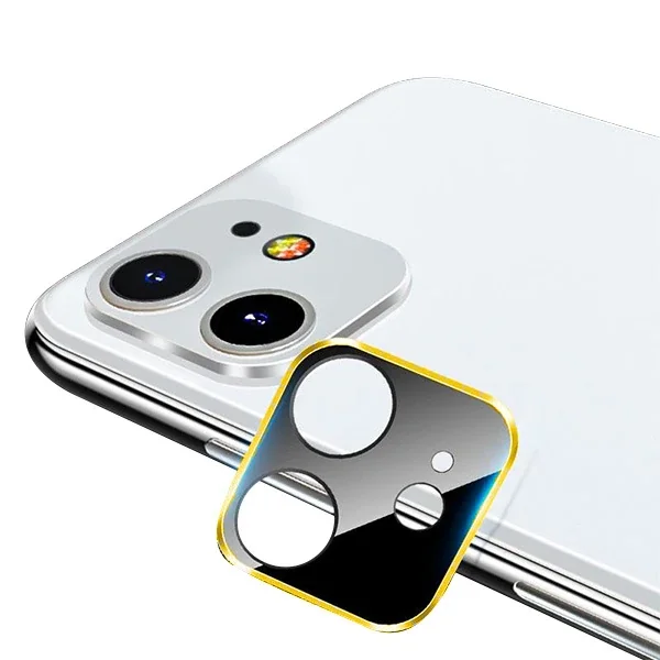 iPhone 11 6.1 İnch 3D Metal Kamera Koruyucu Lens – Cam Çizilme ve Kırılma Önleyici