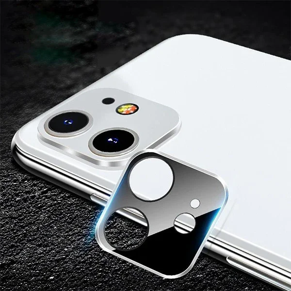 iPhone 11 6.1 İnch 3D Metal Kamera Koruyucu Lens – Cam Çizilme ve Kırılma Önleyici