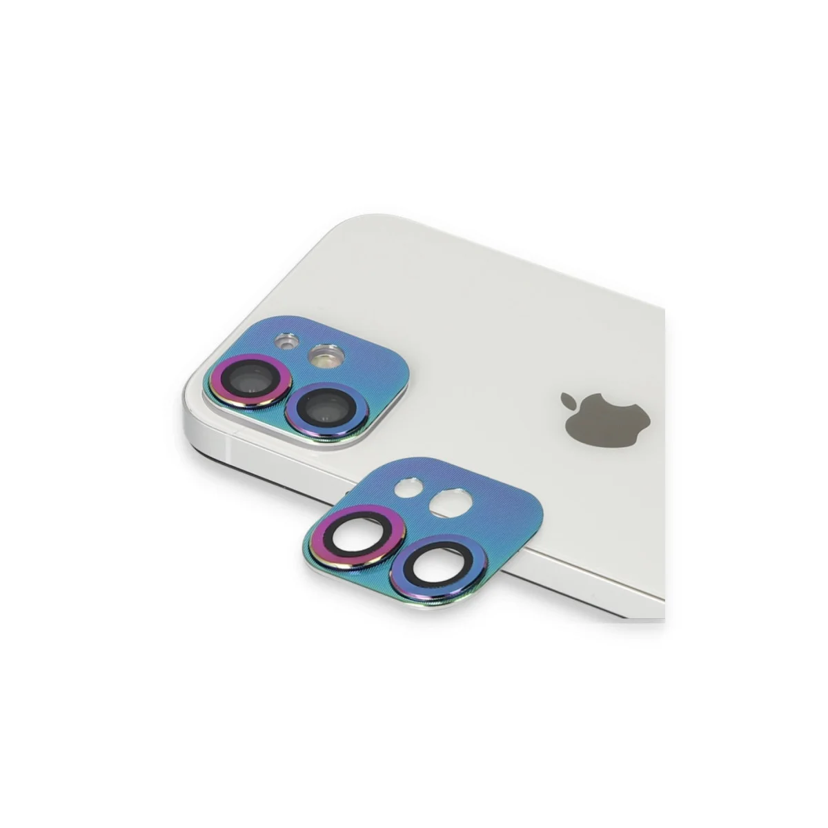 iPhone 11 Alüminyum Kamera Lens Koruyucu - Rainbow Cam