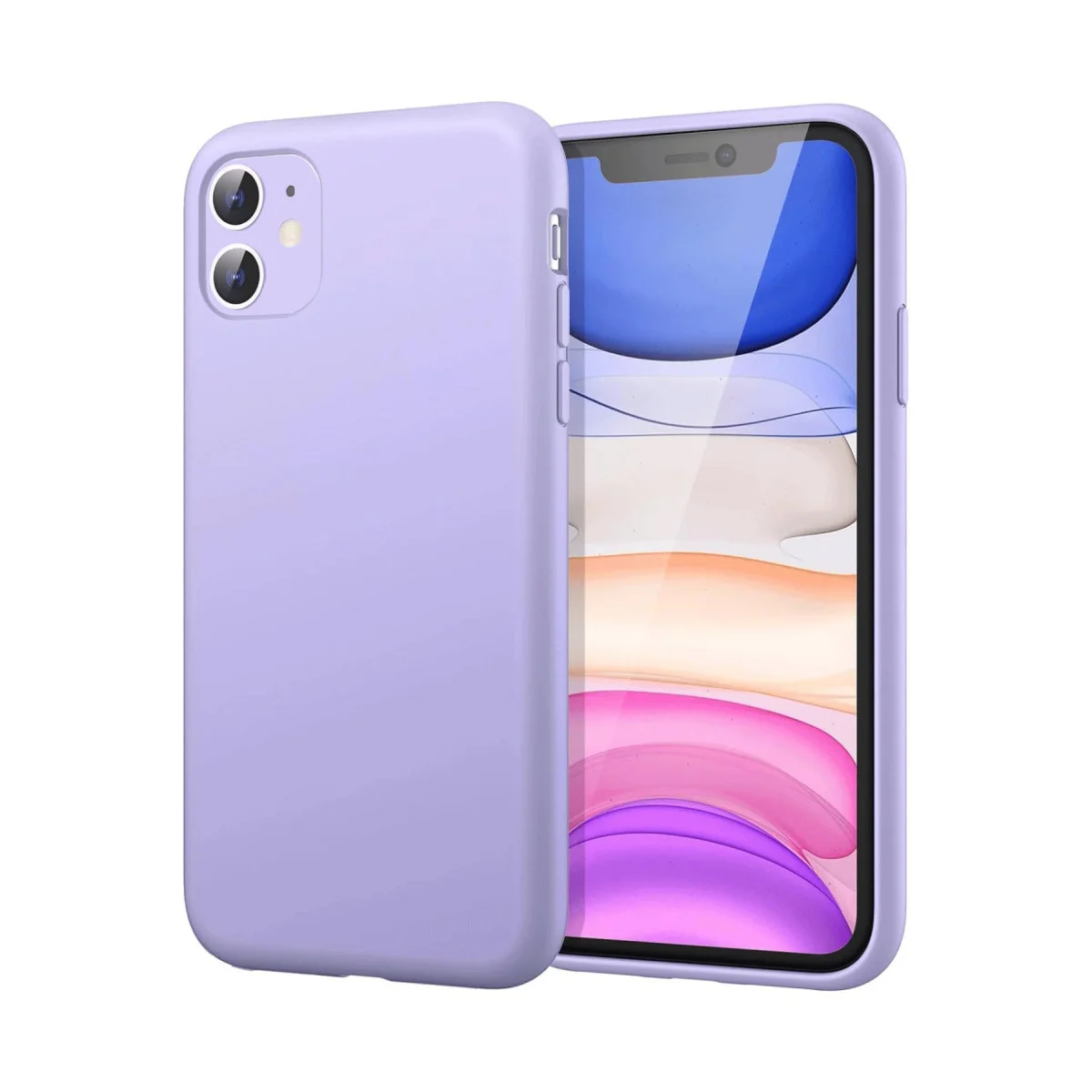 iPhone 11 First Silikon Kılıf - Lila - Premium Şıklık ve Maksimum Koruma
