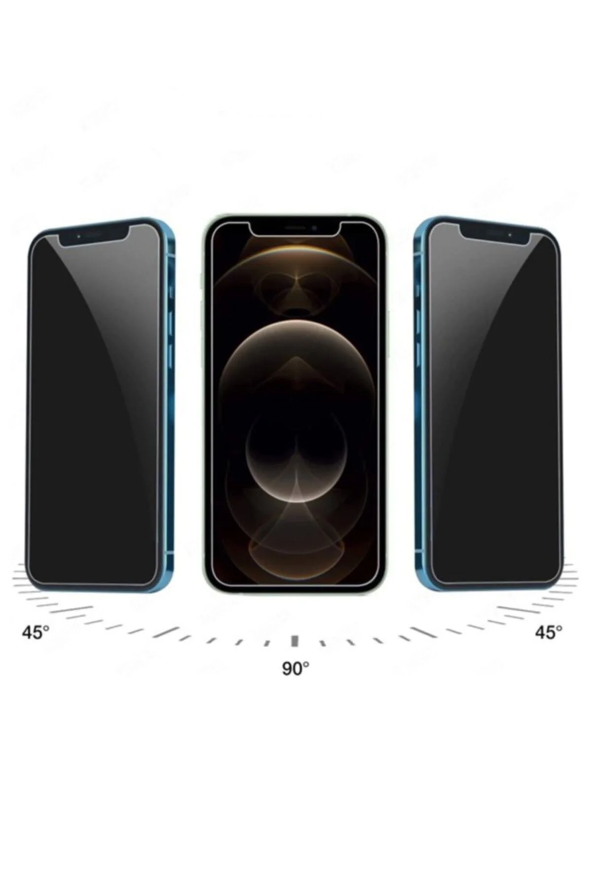 Iphone 11 Gizli Hayalet Ekran Koruyucu 2.5D Kavisli