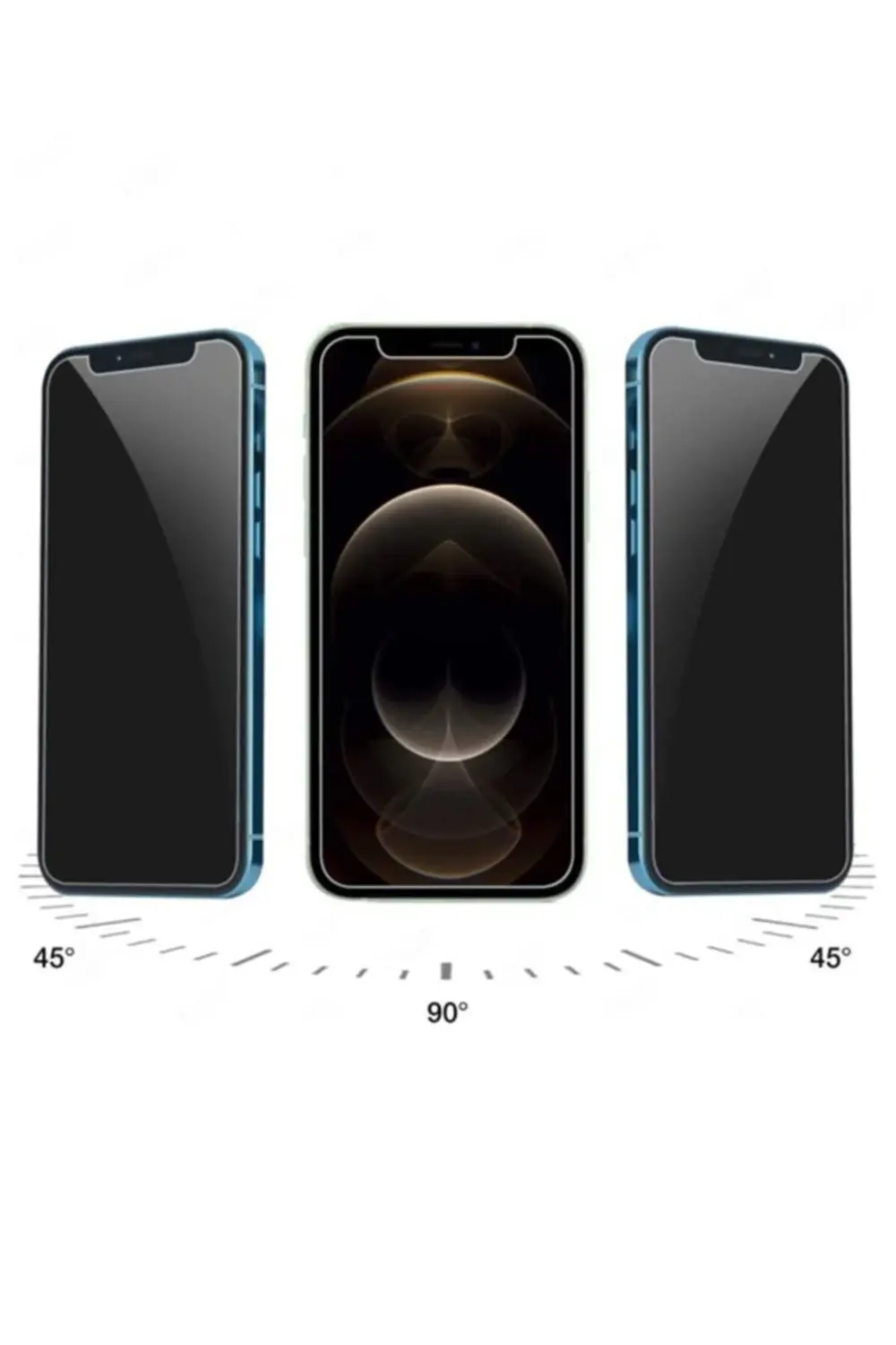 Iphone 11 Gizli Hayalet Ekran Koruyucu 2.5D Kavisli