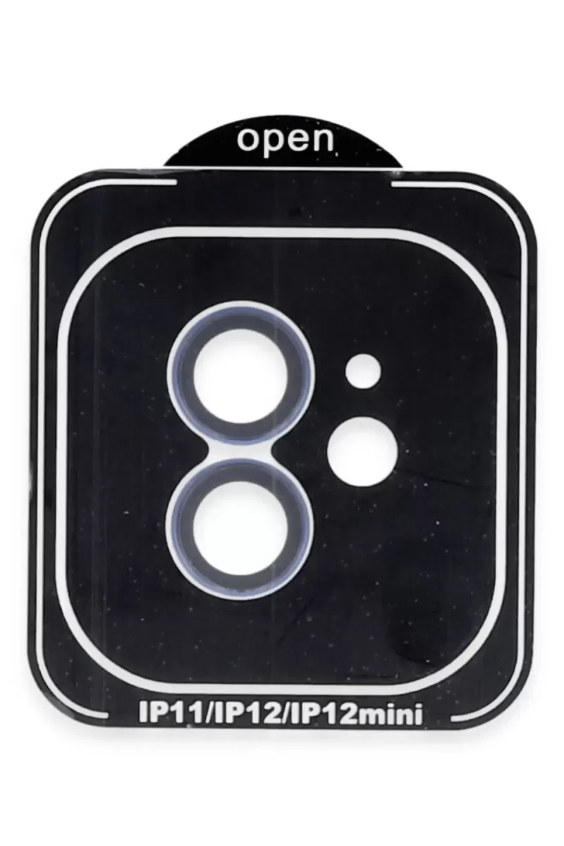 iPhone 11 ile Uyumlu PVD Metal Kamera Lens Koruması - Mavi, 9H Sertlik, Anti-Refleksiyon