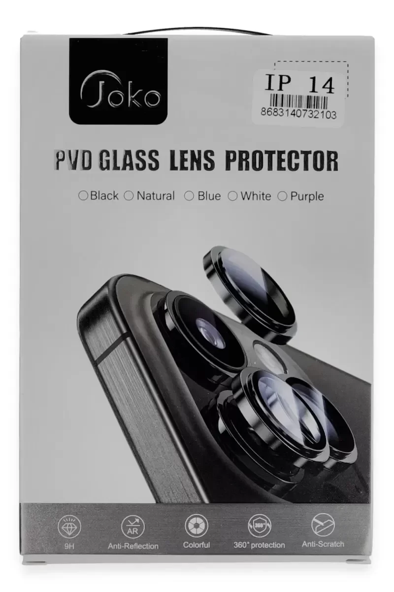 iPhone 11 ile Uyumlu PVD Metal Kamera Lens Koruması - Mavi, 9H Sertlik, Anti-Refleksiyon