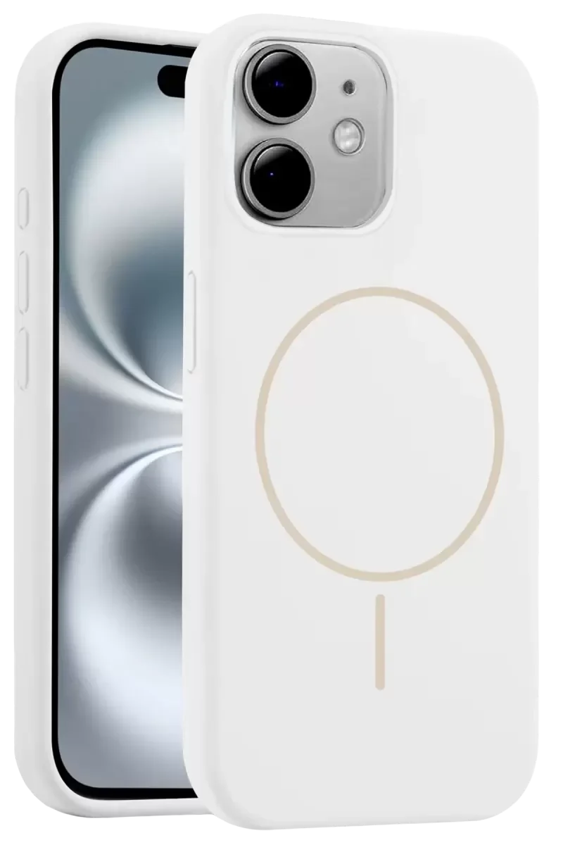 iPhone 11 ile Uyumlu Magsafe Kapak Kılıf - Beyaz