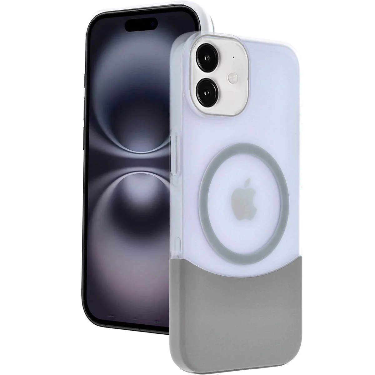 iPhone 11 ile Uyumlu Velar MagSafe Kılıf - Natural Grey