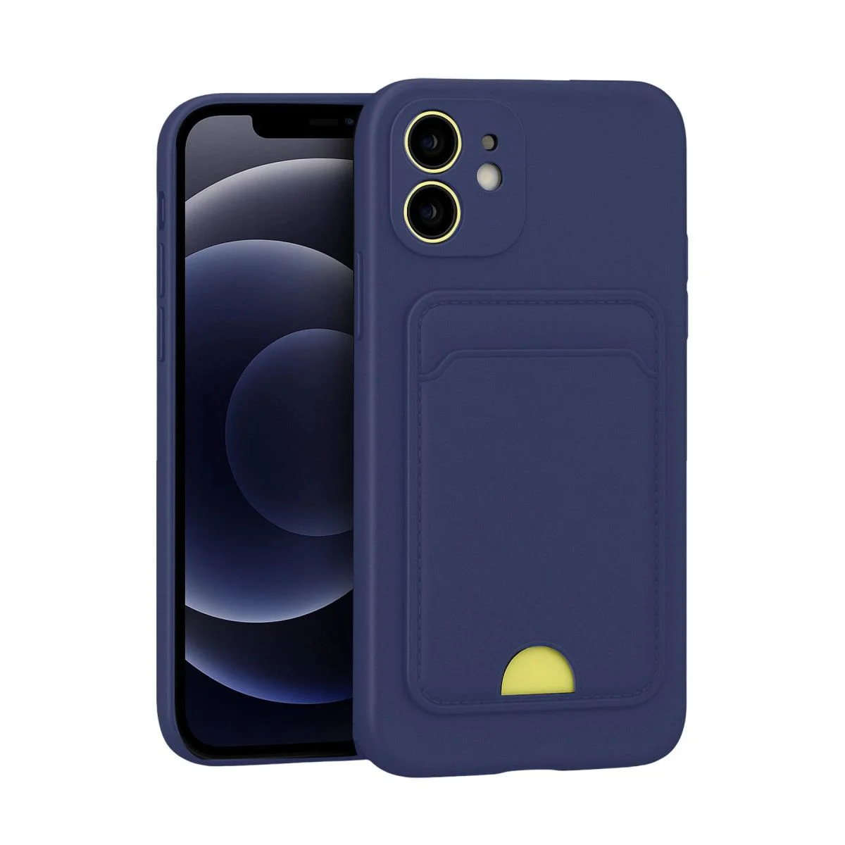 iPhone 11 ile Uyumlu Kartvizitli Silikon Kılıf - Lacivert Soft-Touch Fiyatı, Yorumları ve Özellikleri