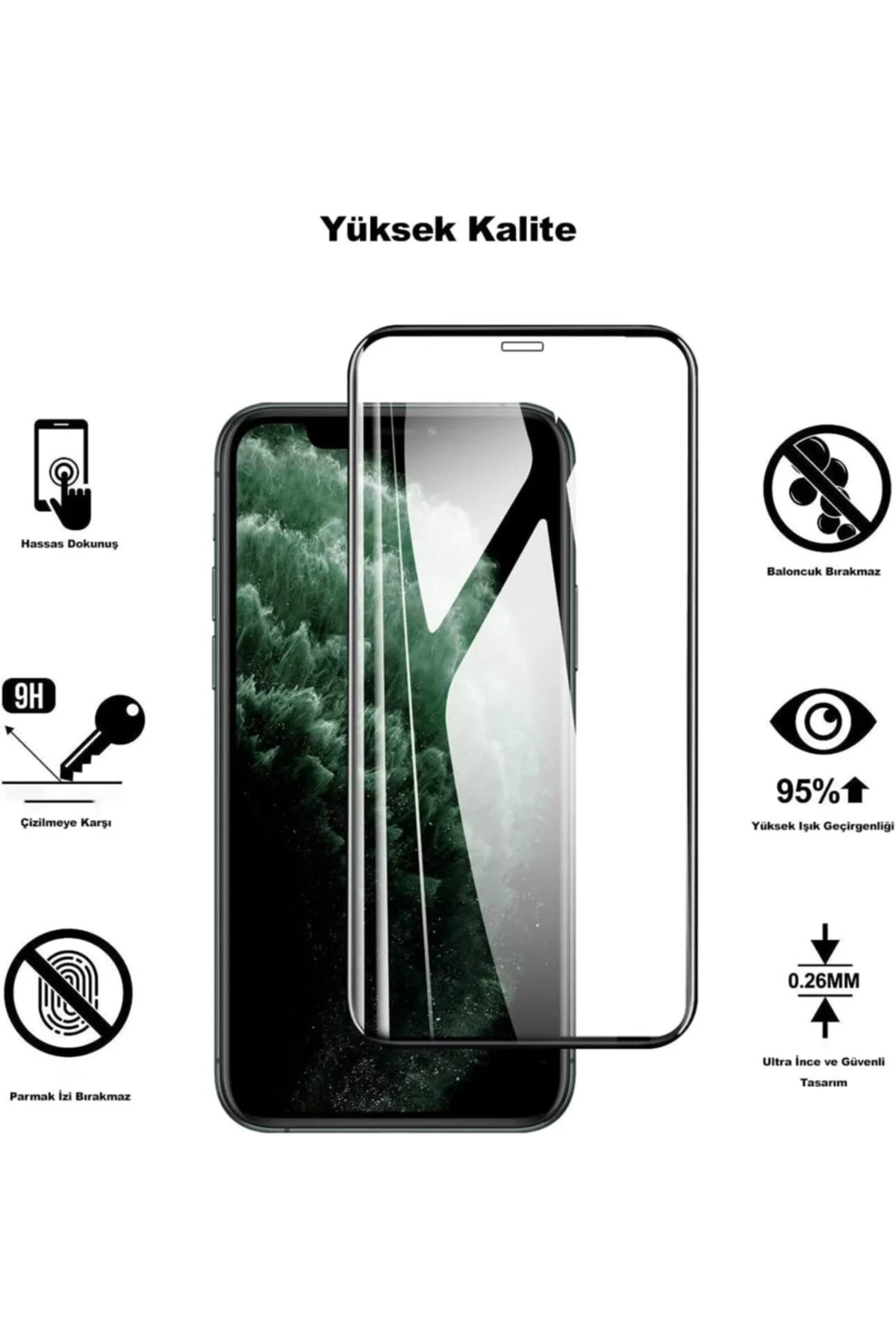 Iphone 11 /iphone Xr Uyumlu Hayalet Gizli Ekranı Tam Kapatan Kırı