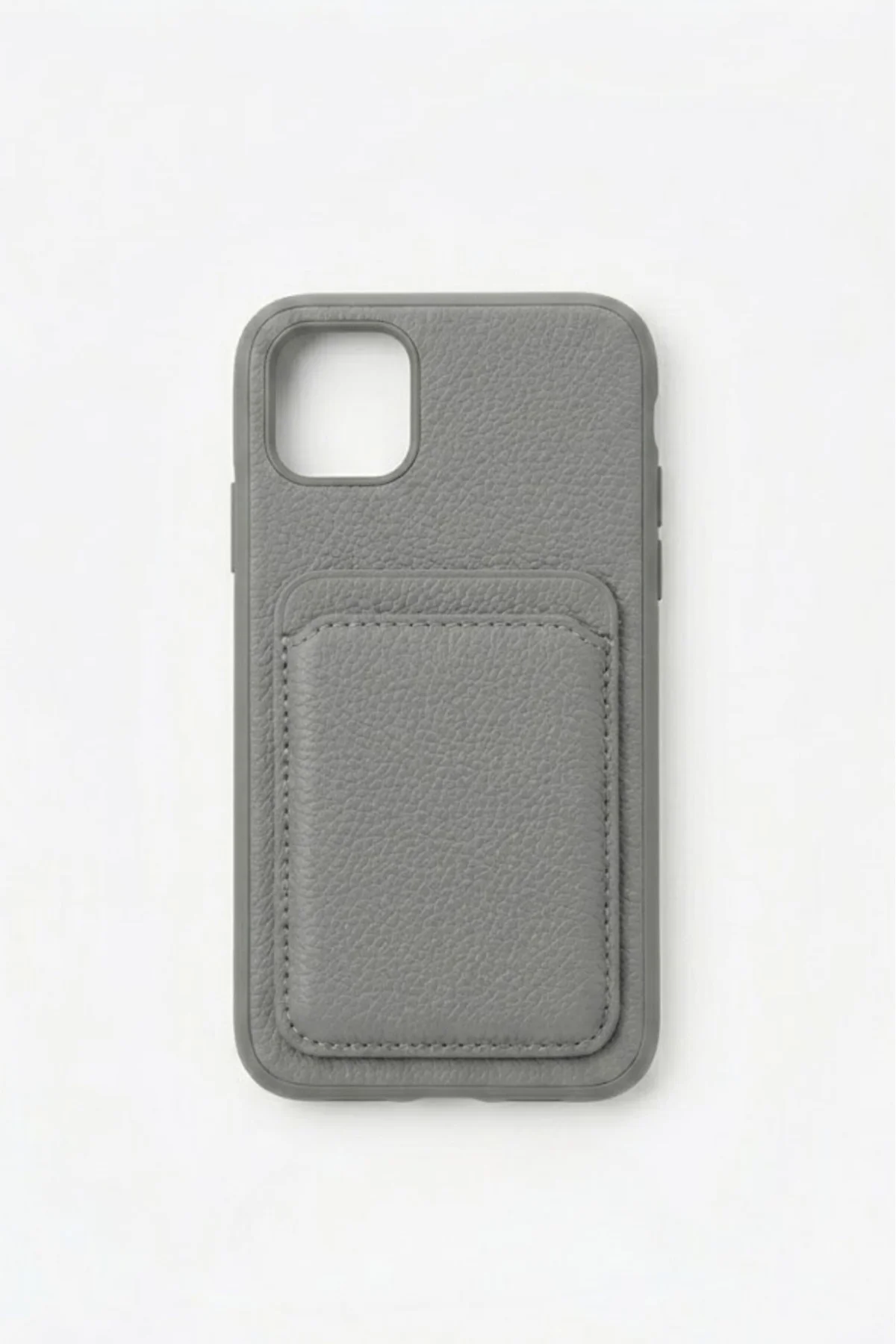 Iphone 11 Kartlıklı Telefon Kılıfı Gri