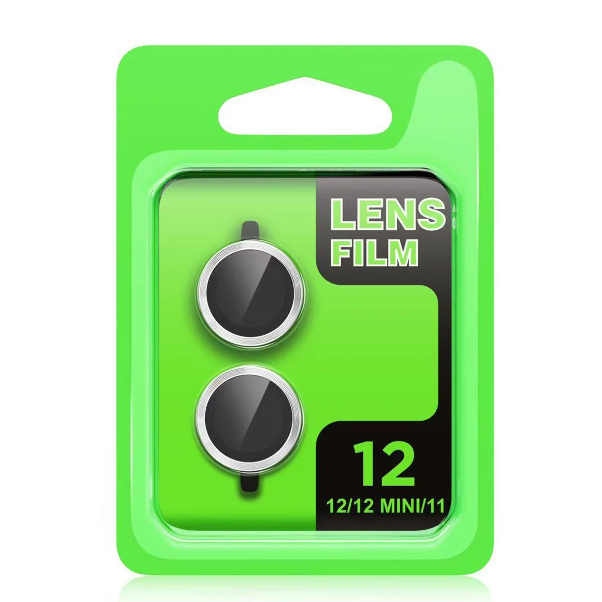 iPhone 11 Metal Kamera Lens Kalkanı - Kırmızı & 3D HD Korumalı