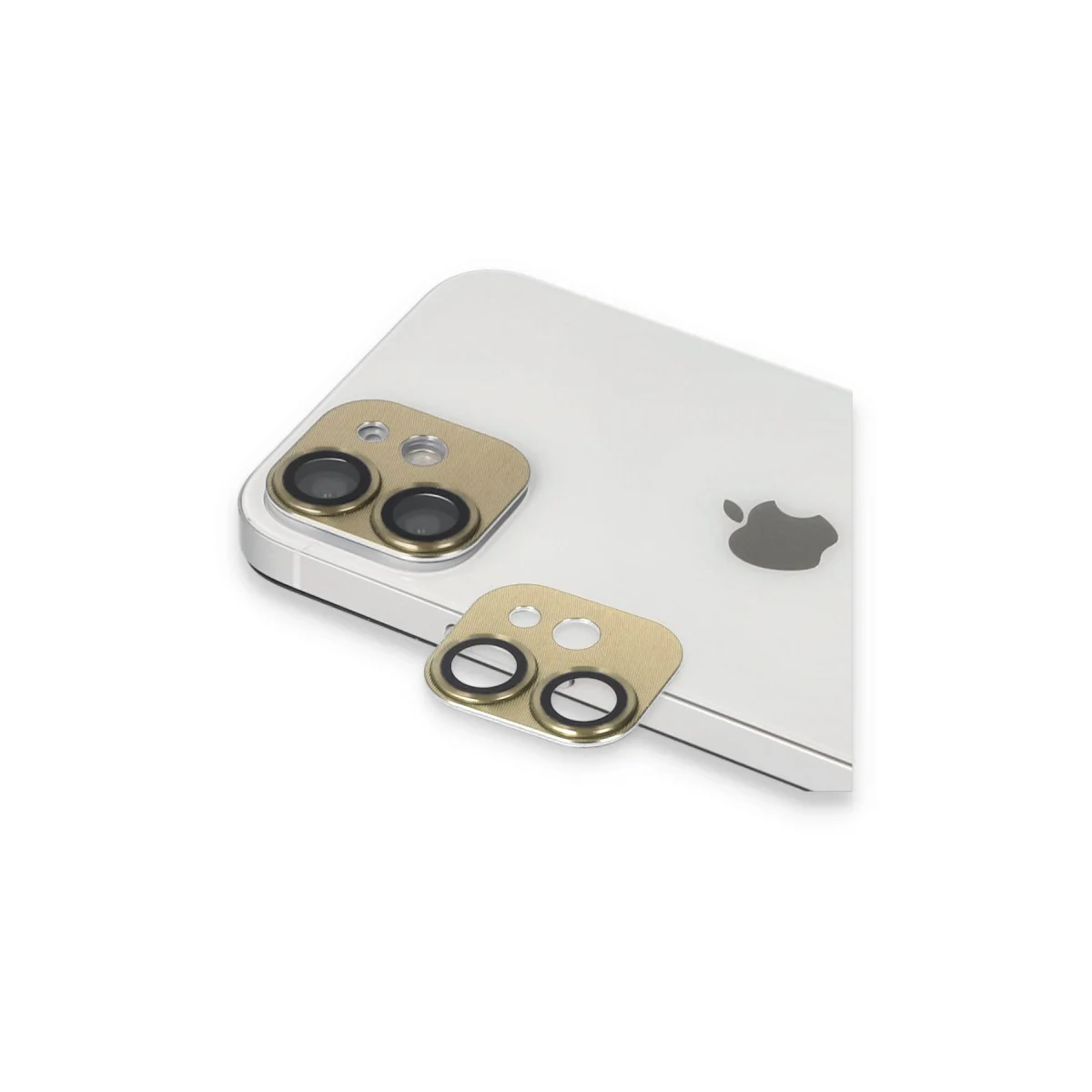 iPhone 11 Pers Alüminyum Kamera Lens Koruması - Gold