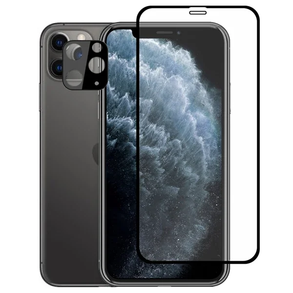 İPhone 11 Pro 2İN1 Full Glue Tempered Cam Ekran Koruyucu +Kamera Lens Set-1852