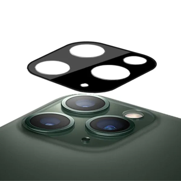 iPhone 11 Pro 2in1 Full Glue Kamera Lens & Ekran Koruyucu Cam Set - Çizilmeye Karşı 5 Katman Dayanıklı