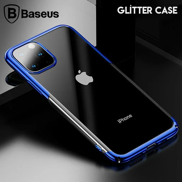 iPhone 11 Pro 5.8" Parlak Silikon Kılıf - Darbeye Dayanıklı Şeffaf Glitter Güvenlik