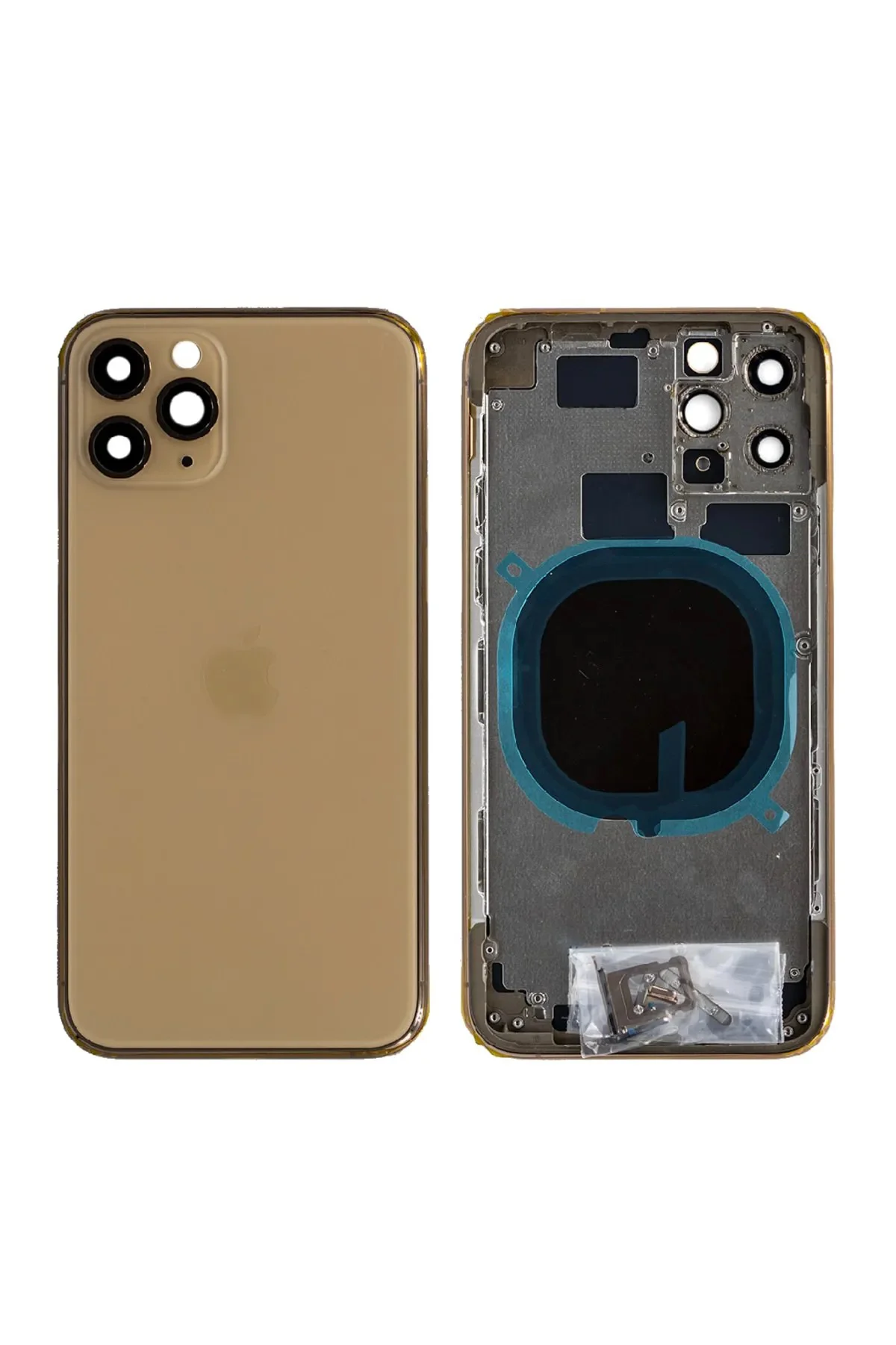Iphone 11 Pro Boş Kasa + Kapak Gold Altın Iphone 11 Pro Boş Kasa + Kapak Gold Altın