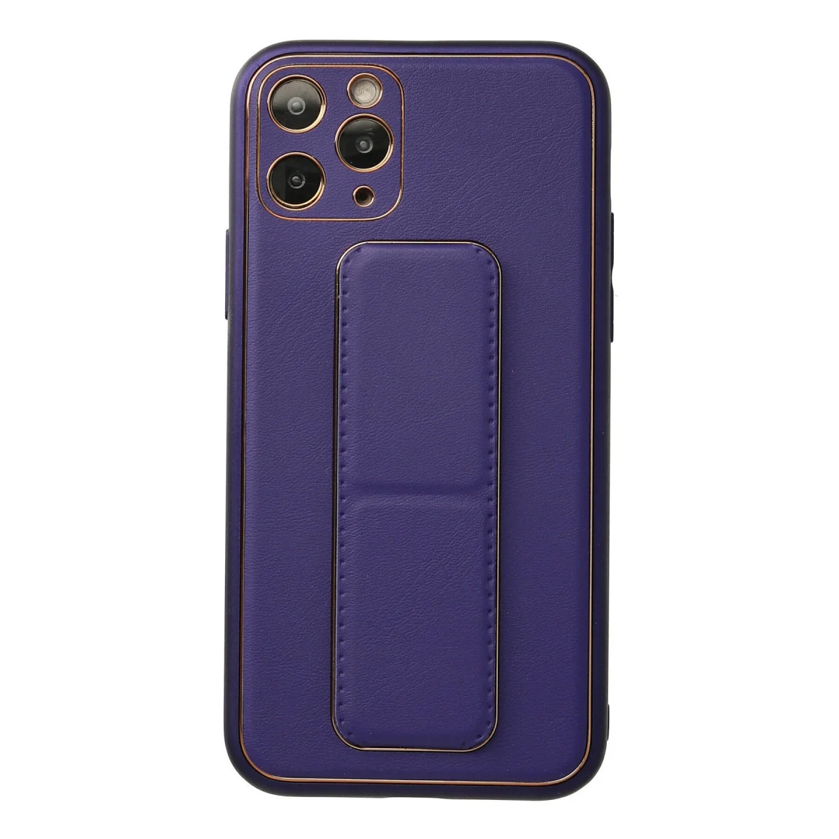 iPhone 11 Pro Coco Deri Standlı Kapak - Mor