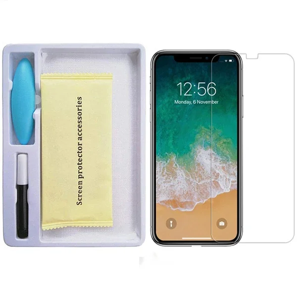 İPhone 11 Pro Full Liquid+Uv Işık 3D Kırılmaz Cam Ekran Koruyucu iPhone XS-X-1852