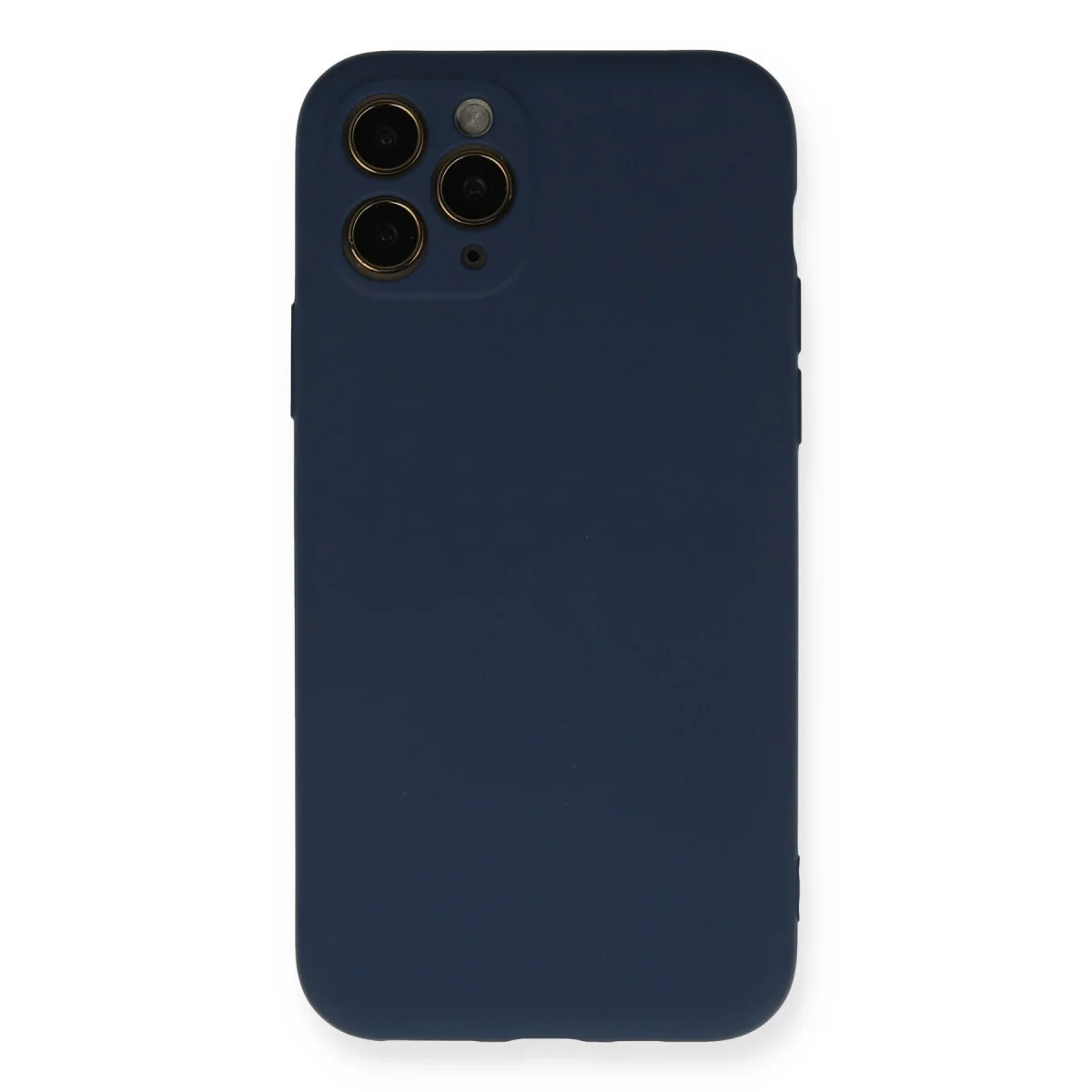 iPhone 11 Pro Kadife Silikon Nano İçi Kılıf - Lacivert: Ultra Şık ve Tam Koruma