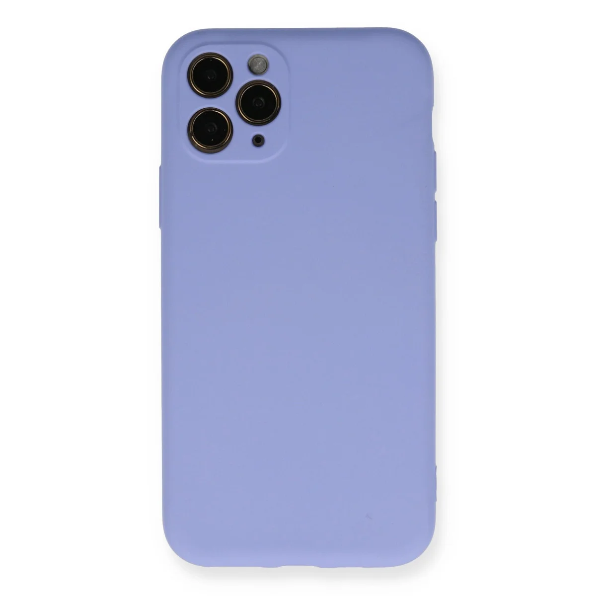 iPhone 11 Pro Kadife Silikon Kılıf Nano İçi Lila - Estetik ve Güvenli Koruma