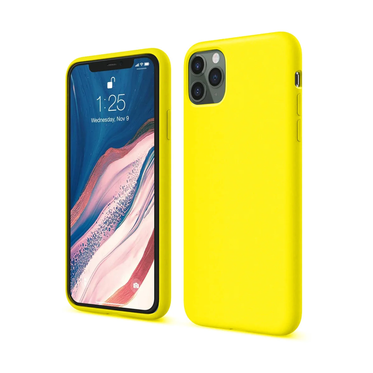 iPhone 11 Pro Kılıf First Silikon - Sarı | Premium Dokulu, Ultra İnce ve Güvenli Koruma