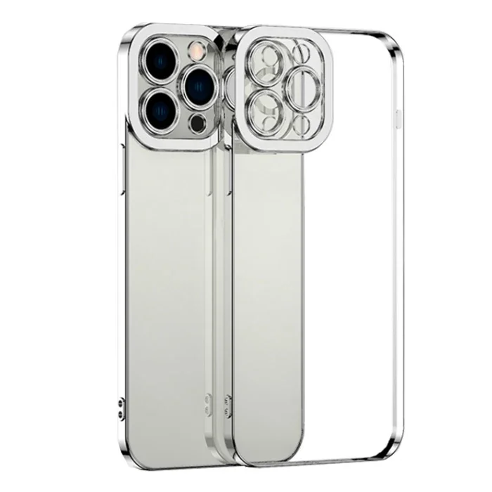 iPhone 11 Pro Kılıf Renkli Kenar Lazer Çerçeveli Silikon 5.8" – Darbeye Dayanıklı Şıklık