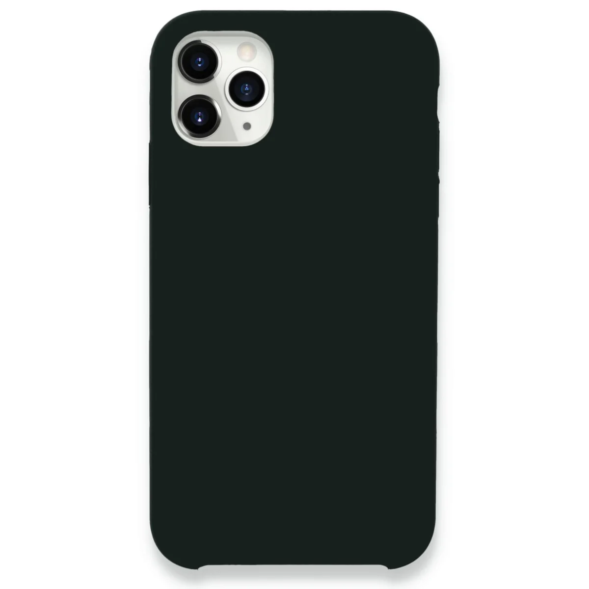 iPhone 11 Pro Kılıf Koyu Yeşil Silikon - Lansman Legant İç Kadife