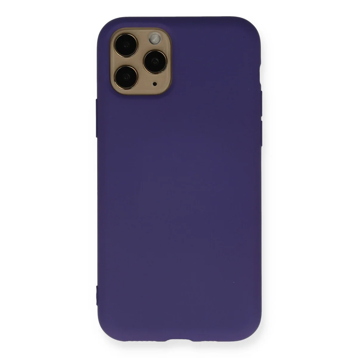 iPhone 11 Pro Kılıf Nano İçi Kadife Silikon Mor - %100 Yerli Üretim ve Ultra Şık Koruma
