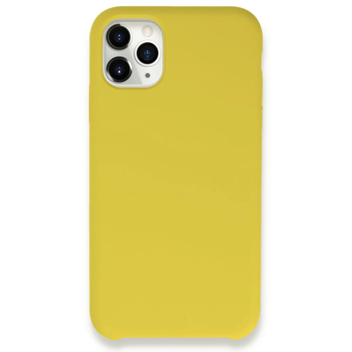 iPhone 11 Pro Kılıf - Lansman Legant Silikon Kılıf, Sarı | Elden Kaymaz Darbe Koruması