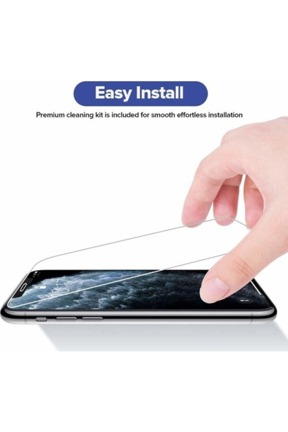 Iphone 11 Pro Max Uyumlu Şeffaf Cam Ekran Koruyucu
