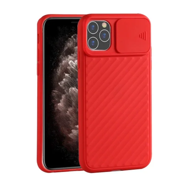 iPhone 11 Pro Max 6.5" Kamera Kapatan Kaydırmaz TPU Sürgülü Kılıf – Darbeye Dayanıklı Şeffaf Koruyucu