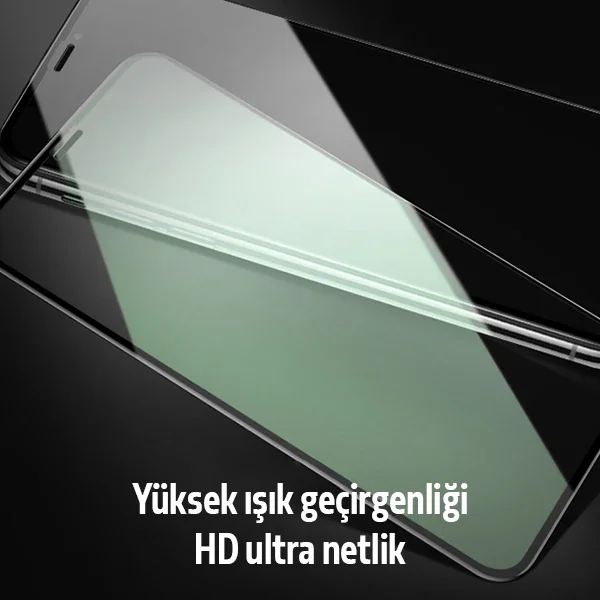 iPhone 11 Pro Max Anti-Mavi Işık Camı – Göz Yorgunluğunu Önleyen 9H Full Kapak Koruyucu
