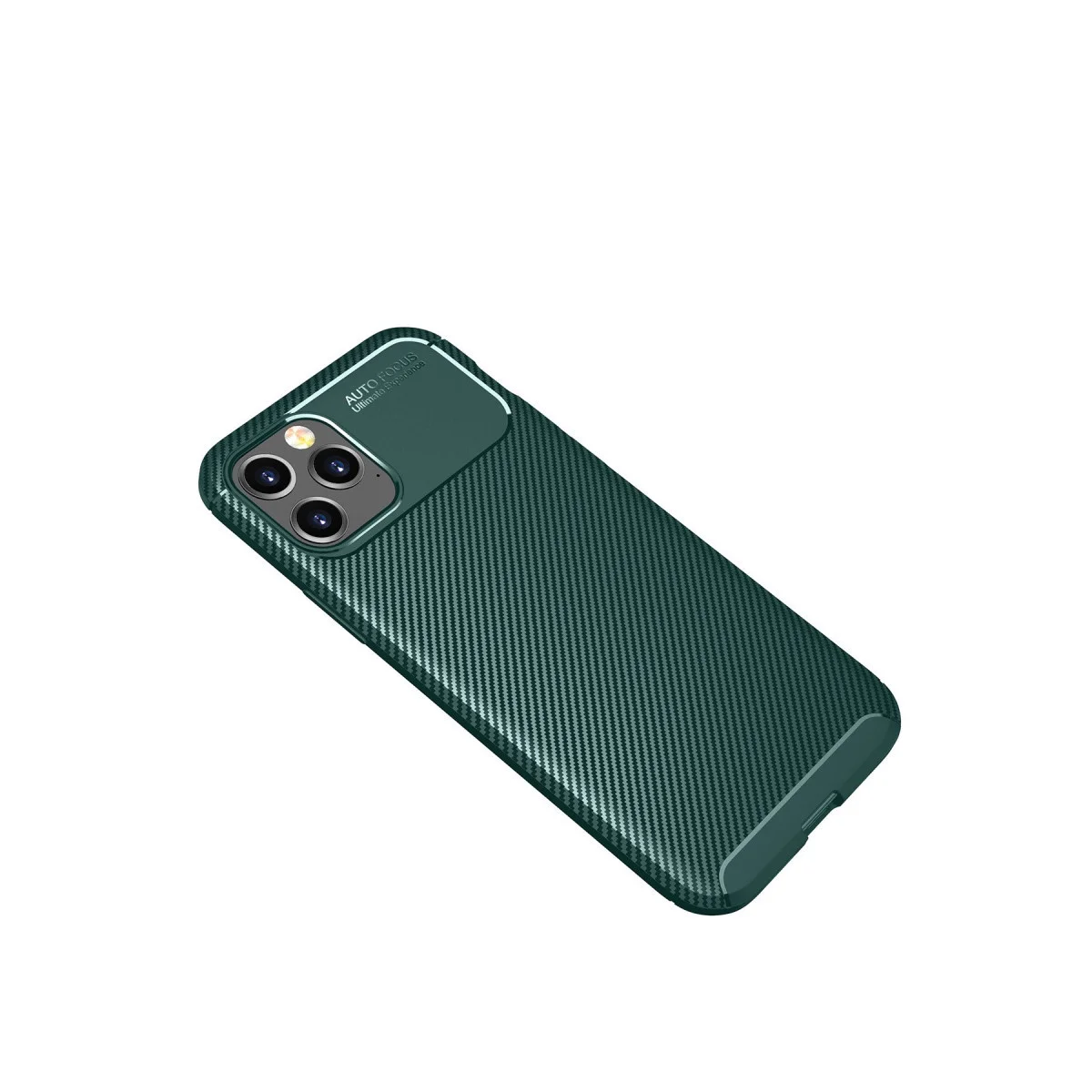 iPhone 11 Pro Max Auto Focus Karbon Kılıf - Yeşil