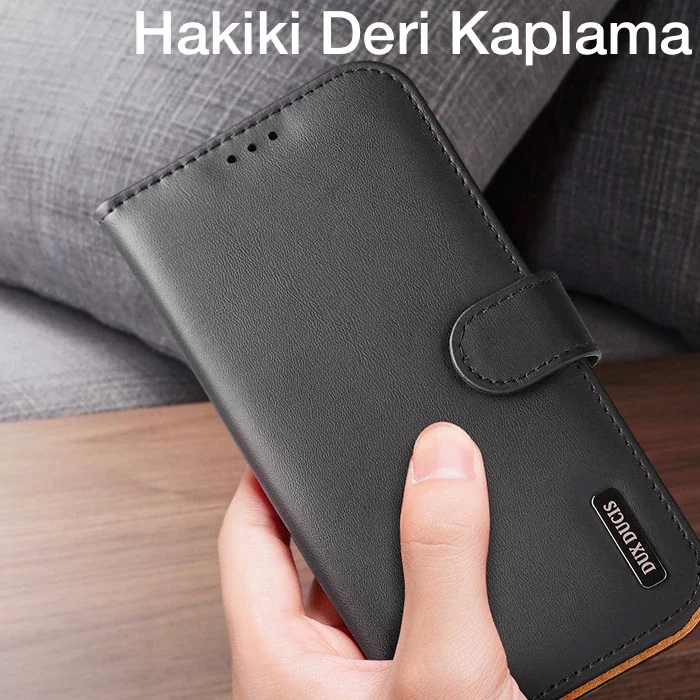 iPhone 11 Pro Max Deri Cüzdanlı Manyetik Kılıf - RFID Korumalı