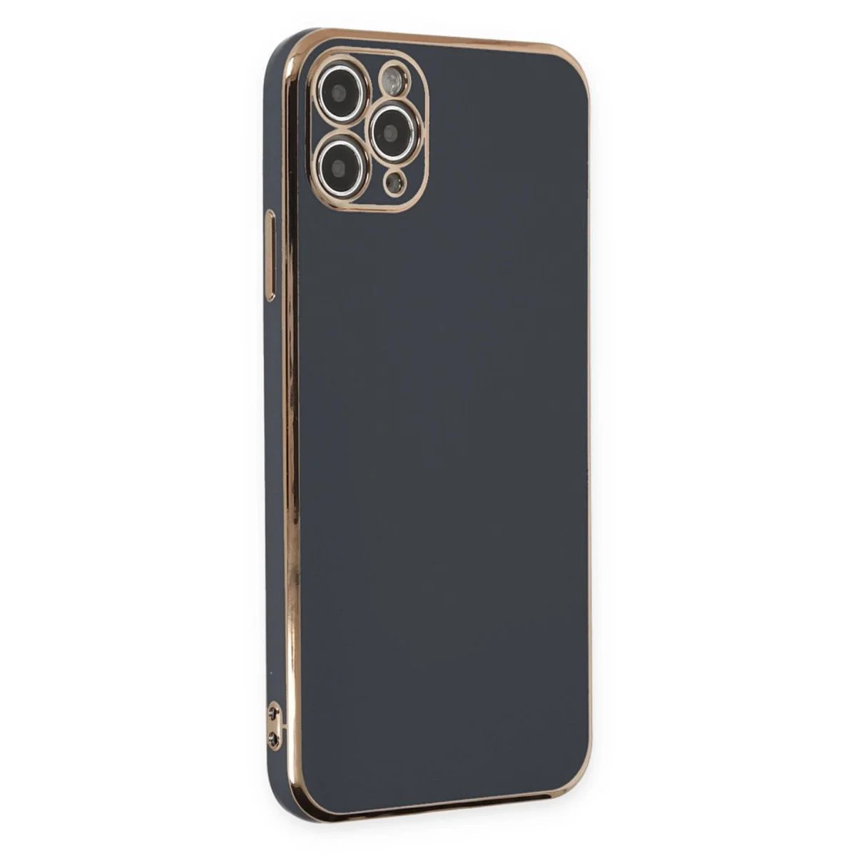 iPhone 11 Pro Max ile Uyumlu Silikon Kılıf - Siyah Volet Premium Koruma iPhone 11 Pro Max ile Uyumlu Silikon Kılıf - Siyah Volet Premium Koruma