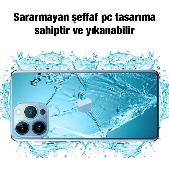 iPhone 11 Pro Max Kılıf Şeffaf Silikon Kamera Korumalı Ultra İnce