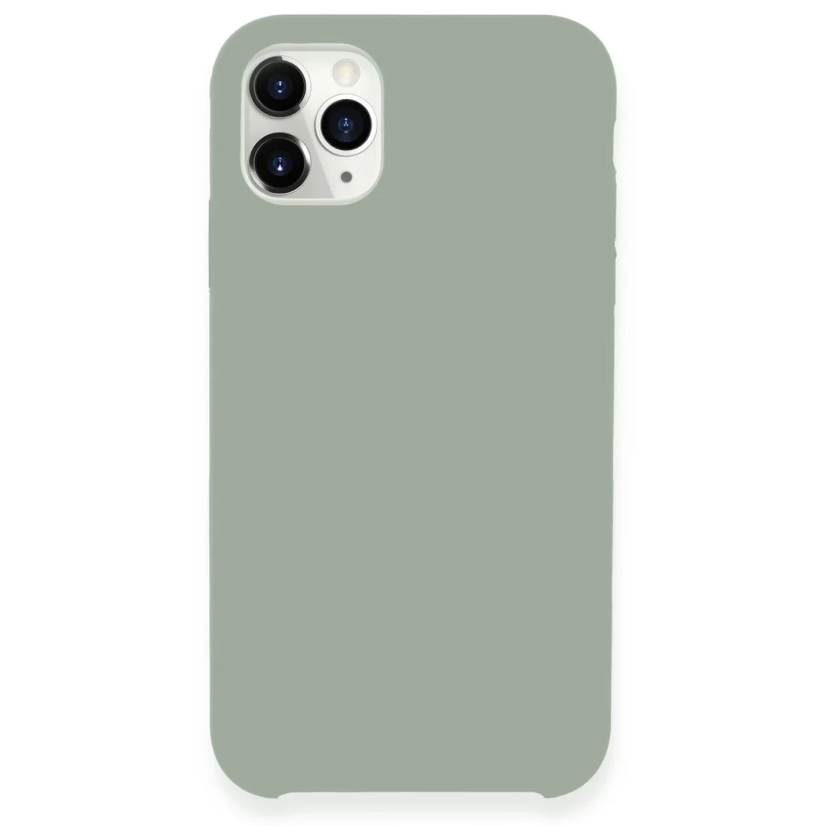 iPhone 11 Pro Max Kılıf – Lansman Legant Silikon, Açık Gri, Elden Kaymaz ve Darbe Emici