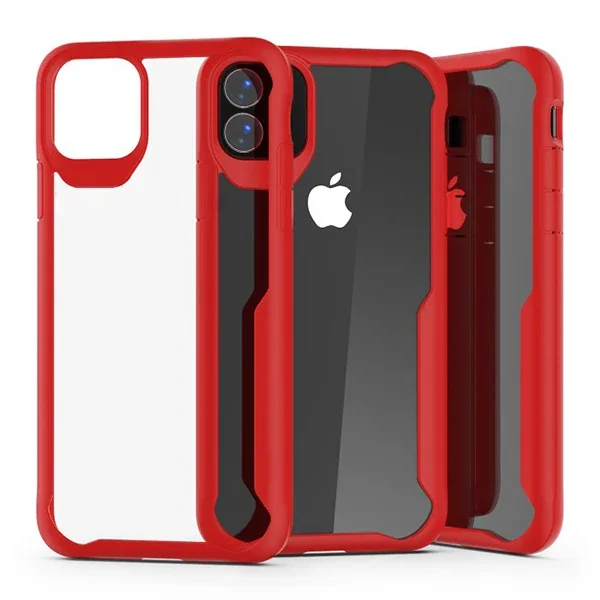 iPhone 11 Pro Max Kılıf 6.5'' Darbe Emici Şeffaf Mat PC+TPU