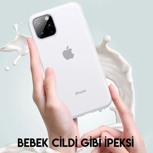 iPhone 11 Pro Max Kılıf Şeffaf Sıvı Silikon – Darbeye Çarpılmaz Koruma