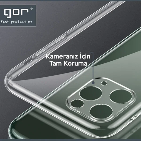 iPhone 11 Pro Max Kılıf 6.5" Şeffaf Silikon Kamera Korumalı Darbe Emici