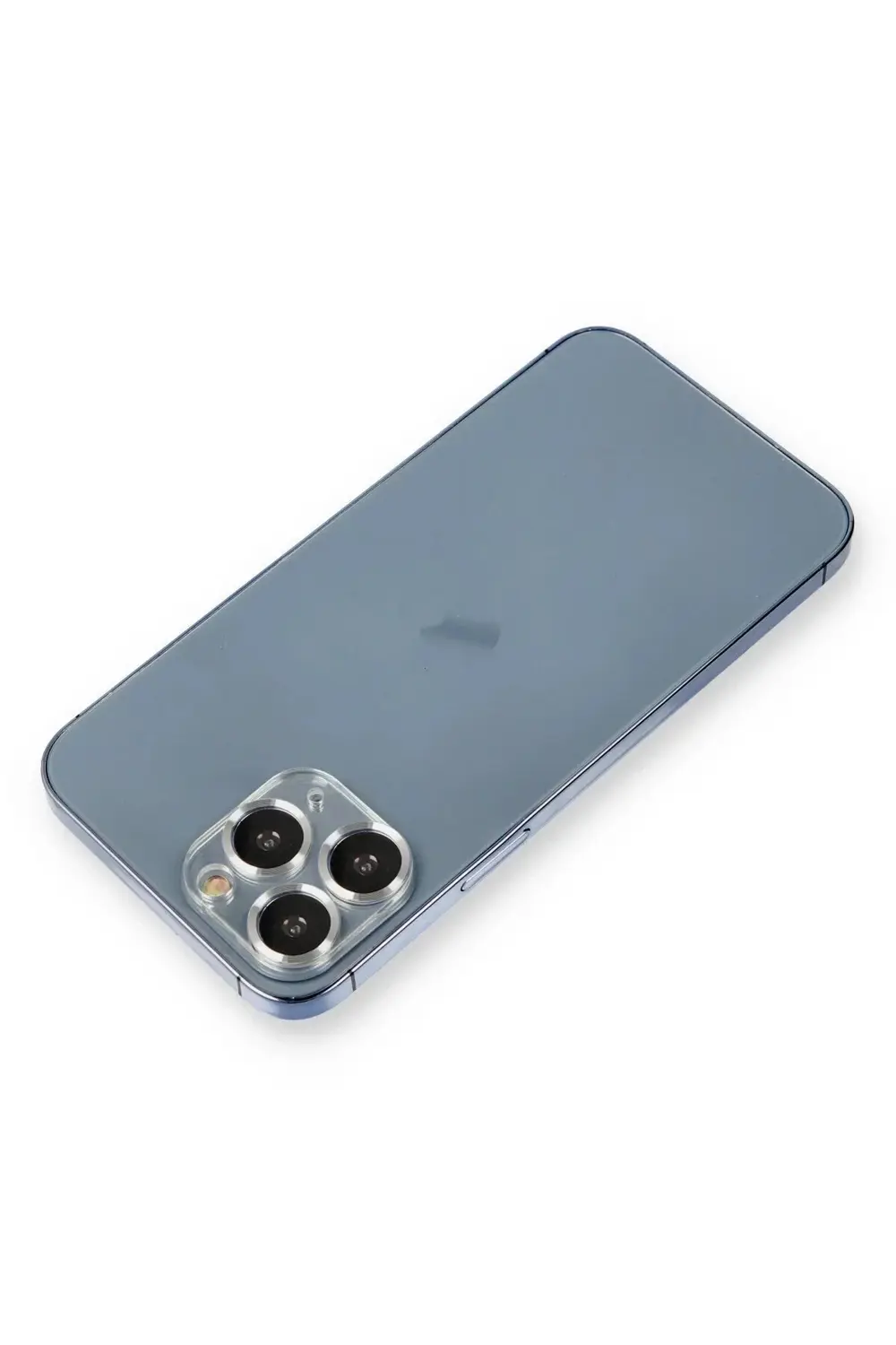 iPhone 11 Pro Max Metal Kamera Lens Koruma Cam - Gümüş-(5796)