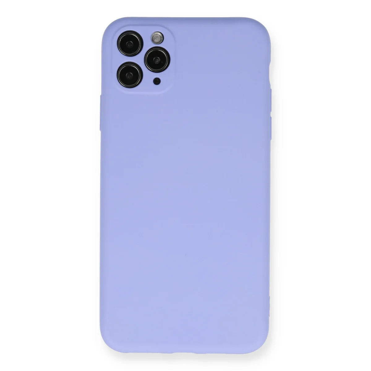 iPhone 11 Pro Max Nano İçi Kadife Silikon Kılıf Lila - Yerli Üretim Korumalı