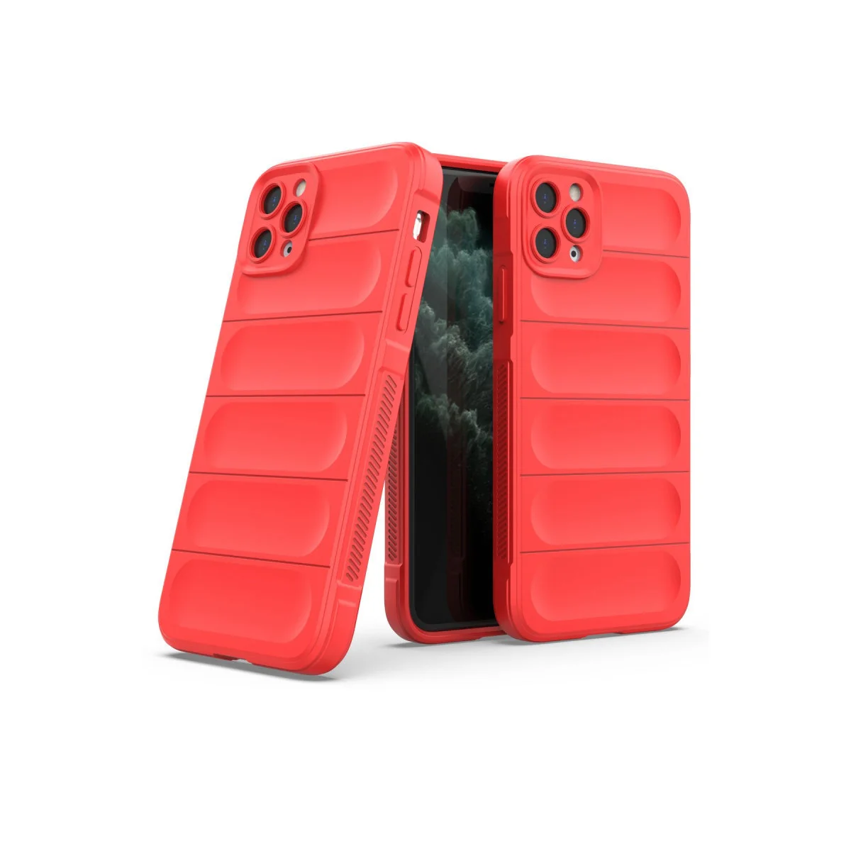iPhone 11 Pro Max Optimum Silikon Kılıf Kırmızı - Maksimum Koruma ve Pürüzsüz Tutuş